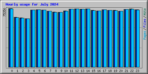 Hourly usage for July 2024