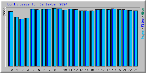 Hourly usage for September 2024