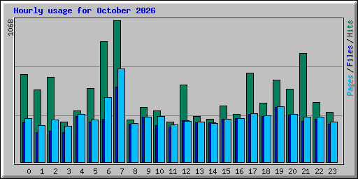 Hourly usage for October 2026